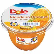 Dole Mandarin Oranges Fruit Cups - Mandarin Orange - 1 Serving Cup - 7 oz - 12 / Carton