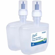 Scott Green Certified Foam Hand Soap - Foam - 1.27 quart - Applicable on Hand - Dye-free, Fragrance-free - 2 / Carton