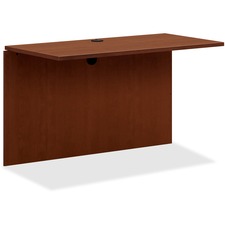 HON BL Bridge, 47-3/4"W - 47.8" x 24" x 1" x 29" - Square Edge - Finish: Laminate, Medium Cherry