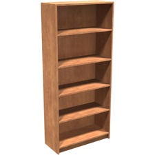 Heartwood Innovations Bookcase - 31.5" x 13.8" x 1" x 71.5" - Material: Particleboard - Finish: Laminate, Sugar Maple