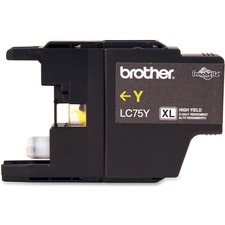 Brother LC75YS Original Ink Cartridge - Inkjet - 600 Pages - Yellow - 1 Each