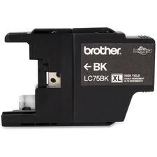 Brother LC75BKS Original Ink Cartridge - Inkjet - 600 Pages - Black - 1 Each