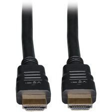 Eaton Tripp Lite Series High Speed HDMI Cable with Ethernet, UHD 4K, Digital Video with Audio (M/M), 3 ft. (0.91 m) - 3 ft HDMI A/V Cable - First End: 1 x HDMI Digital Audio/Video - Male - Second End: 1 x HDMI Digital Audio/Video - Male - 18 Gbit/s - Black - 1 Each