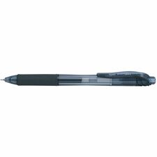 Pentel EnerGel-X Retractable Gel Pens - Fine Pen Point - 0.5 mm Pen Point Size - Needle Pen Point Style - Refillable - Retractable - Black Gel-based Ink - Black Barrel - 1 Each