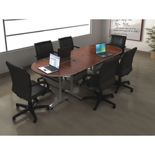 Star Tucana Conference Table Top - Rectangle Top - 36" Table Top Length x 24" Table Top Width x 1" Table Top Thickness - Figured Mahogany - 1 Each