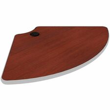Star Tucana Conference Table Top - Quarter Round Top - 30" Table Top Width x 30" Table Top Depth x 1" Table Top Thickness - Henna Cherry
