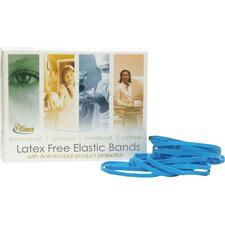 VLB Rubber Bands - Size: #18 - 3" (76.20 mm) Length - Antimicrobial, Latex-free - 1 / Box - Rubber - Blue