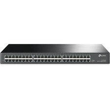 TP-Link TL-SG1048 48-Port Gigabit Switch - 48 Ports - Gigabit Ethernet, Fast Ethernet - 10/100/1000Base-T - 2 Layer Supported - 32.30 W Power Consumption - Twisted Pair - Rack-mountable, Desktop - 3 Year Limited Warranty