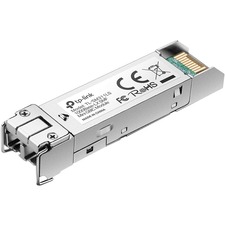 Up to 20 km transmission distance in 9/125 um SMF (Single-Mode Fiber). Compatible with all SFP ports on TP-Link products including JetStream switches, and media converter MC220L. Work with MC210CS with a single-mode fiber connection. Limited lifetime warranty. - For Data Networking, Optical Network - 1 x LC/UPC Duplex 1000Base-LX Network - Optical Fiber - 9/125 m - Single-mode - 1.25 Gigabit Ethernet - 1000Base-LX - Hot-swappable
