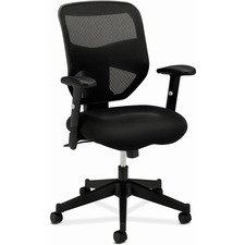 HON Prominent Chair - Black Mesh Back - Black Frame - High Back - 5-star Base - Black