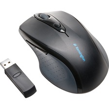 Kensington 2.4GHZ Wireless Optical Mouse - Optical - Wireless - Radio Frequency - 2.40 GHz - Black - 1 Pack - USB - 1200 dpi - Scroll Wheel - Right-handed Only - 2