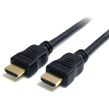 StarTech.com 10ft HDMI Cable, 4K High Speed HDMI Cable with Ethernet, 4K 30Hz UHD HDMI Cord M/M, 4K HDMI 1.4 Video/Display Cable, Black - 10ft/3.1m HDMI 1.4 Cable with Ethernet supports 4K (3840x2160p 30Hz)/Full HD 1080p/10.2 Gbps bandwidth/8Ch Audio - Ultra HD/PVC jacket - 28AWG/gold-plated connectors/Al-Mylar foil with braid - For laptop/workstation; UHD/4K monitors/projector/display