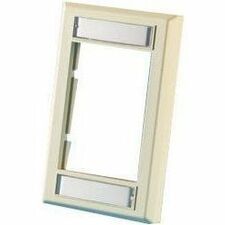 Ortronics Series II Faceplate, Low Profile (Single Gang), .5" Deep