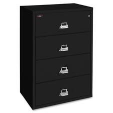 FireKing 4-3122-C File Cabinet - 4-Drawer - 31.2" x 22.1" x 52.8" - 4 x Drawer(s) for File - Lateral - Drawer Suspension, Recessed Handle, Key Lock, Fire Proof, Scratch Resistant - Powder Coated