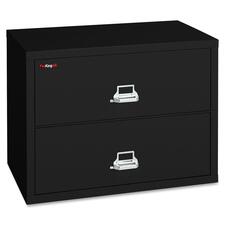 FireKing 2-3122-C File Cabinet - 2-Drawer - 31.2" x 22.1" x 27.8" - 2 x Drawer(s) for File - Lateral - Drawer Suspension, Recessed Handle, Key Lock, Fire Proof, Scratch Resistant - Powder Coated