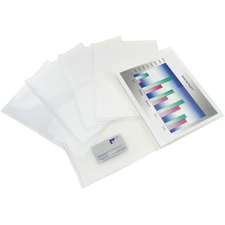 File Pocket Folders Letter Clear - pack/12