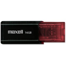 Maxell 16GB Flix USB 2.0 Flash Drive - 16 GB - USB 2.0 - Lifetime Warranty - 1 Each