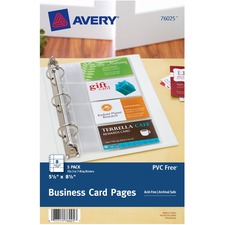 Avery Mini Business Card Page