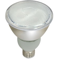 Satco 15-watt PAR30 CFL Floodlight - 15 W - 50 W Incandescent Equivalent Wattage - 120 V AC - 700 lm - Spiral - PAR30 Size - Warm White Light Color - E26 Base - 10000 Hour - 4400.3Â°F (2426.8Â°C) Color Temperature - 82 CRI - Energy Saver, Instant On - 1 Each