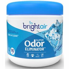 Bright Air Super Odor Eliminator Air Freshener - Gel - 12742.58 L - 414.03 mL - Cool, Clean - 60 Day - 1 Each
