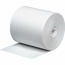 Business Source Single-ply 150' Machine Paper Rolls - 2 1/4" x 150 ft - 3 / Pack - Sustainable Forestry Initiative (SFI) - Lint-free - White