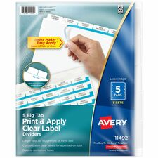 AVE11492 - Avery® Big Tab Index Maker Index Divider