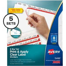 AVE11493 - Avery® Big Tab Index Maker Index Divider