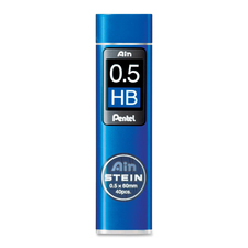 Pentel Mechanical Pencil Refill - 0.5 mmFine Point - HB - Black - 40 / Pack