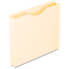 Pendaflex Letter Recycled File Jacket - 8 1/2" x 11" - 1 1/2" Expansion - Manila - Manila - 25 / Box