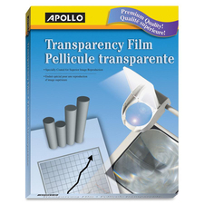 Apollo Laser Transparency Film - Clear - 8.5" x 11"  50 / Box
