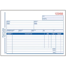 Adams ABFATC51B Invoice Book