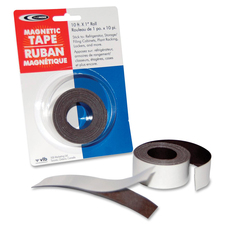 Filemode Platinum Peel-N-Stick Magnetic Tape - 10 ft (3 m) Length x 1" (25.4 mm) Width - Polypropylene - 1 / Roll
