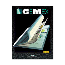 Gemex Magazine Holder - 0" Thickness - For Letter 8 1/2" x 11" Sheet - Ring Binder - Rectangular - Clear - Vinyl - 5 / Pack