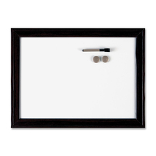 Quartet Espresso Dry Erase Board - 36" (3 ft) Width x 24" (2 ft) Height - White Surface - Dark Brown Frame - 1 Each