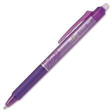 FriXion Clicker Gel Pen - Fine Pen Point - 0.5 mm Pen Point Size - Retractable - Purple Gel-based Ink - 1 Each