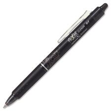 FriXion Clicker Gel Pen - Medium Pen Point - 0.7 mm Pen Point Size - Retractable - Black Gel-based Ink - 1 Each