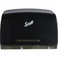 Scott Essential Coreless Jumbo Roll Toilet Paper Dispenser - Coreless Dispenser - 1 x Roll - 9.8" Height x 14.3" Width x 6" Depth - Plastic - Black - Durable - 1 Each