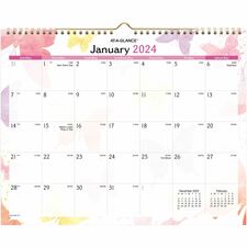 AAGPM91707 - At-A-Glance Watercolors Monthly Wall Calendar