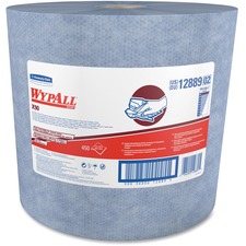 Wypall X90 Jumbo Roll Cloths - 11.80" x 12.60" - Denim Blue - Cloth - 450 / Carton