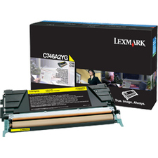 Lexmark Standard Yield Laser Toner Cartridge - Yellow - 1 / Pack