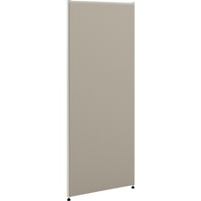 HON Verse HBV-P6030 Panel - 30" Width x 60" Height - Metal, Plastic, Fabric - Light Gray, Gray