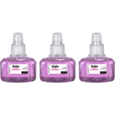 Gojo® LTX-7 Refill Antibacterial Plum Foam Handwash - Plum Scent - 23.67 fl oz - Pump Bottle Dispenser - Bacteria Remover - Hand - Moisturizing - Antibacterial - Purple - Bio-based, Rich Lather - 3 / Carton
