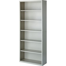 Lorell Fortress Series Bookcases - 34.5" x 13" x 82" - 6 x Shelf(ves) - Powder Coated - Recycled - Assembly Required