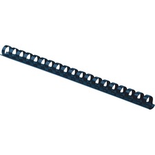 Fellowes Plastic Binding Combs - Navy, 1/4" Diameter - 0.3" Maximum Capacity - 20 x Sheet Capacity - For Letter 8 1/2" x 11" Sheet - Navy - Plastic - 100 / Pack