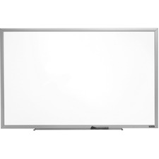 Quartet Standard Dry Erase Whiteboard - 24" (2 ft) Width x 18" (1.5 ft) Height - White Melamine Surface - Anodized Aluminum Frame - Rectangle - Horizontal/Vertical - 1 Each