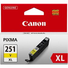 Canon CLI251XLY Original Ink Cartridge - Inkjet - Yellow - 1 Each