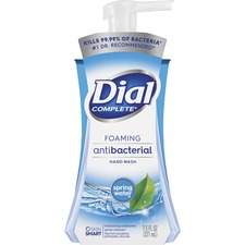 Dial Complete Spring Water Foaming Soap - Spring Water ScentFor - 7.5 fl oz (221.8 mL) - Pump Bottle Dispenser - Kill Germs - Hand - Blue - 1 Each