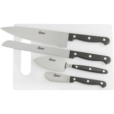 Clauss 5pc Cutting Board Knife Set - 5 Piece(s) - 1/Set - Knife Set - 1 x Bread Knife, 1 x Spatula, 1 x Spreader, 1 x Chef's Knife - Dishwasher Safe - Black