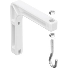 Quartet Mounting Bracket for Projector Screen - White - 1 Each