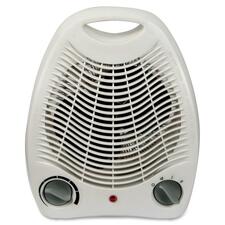 Royal Sovereign Compact Fan Heater - HFN-03 - Ceramic - Electric - 750 W to 1.50 kW - 2 x Heat Settings - 110 V AC - Portable - White